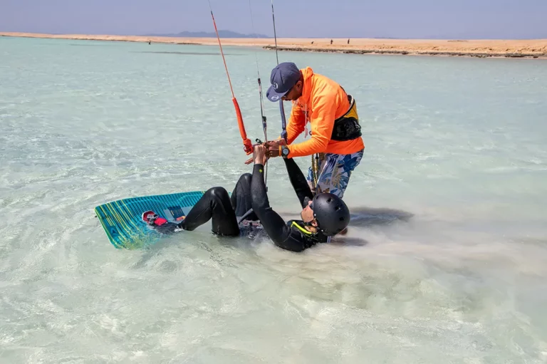 Instructeur kitesurf en Mer Rouge